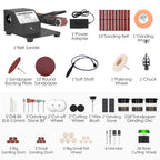 Mini Belt Sander Electric Sanding Polishing Grinding Machine 775 Motor Stepless Speed Multifunction Grinding Tool Set 350W/250W