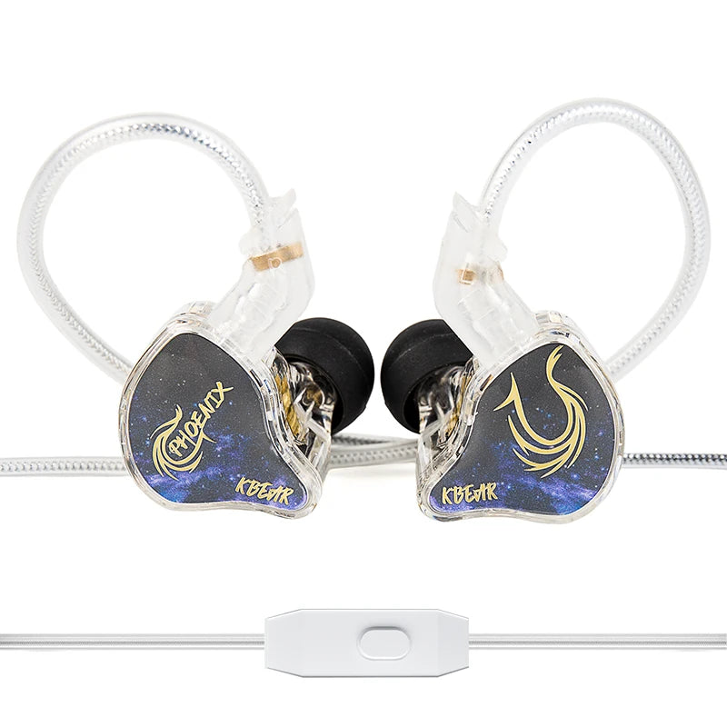 KBEAR Phoenix 10mm DD with Double Magnet Headphone with 3.5mm/Type-c In Ear Earphones Noise Cancelling HIFI Sport Gaming Headset