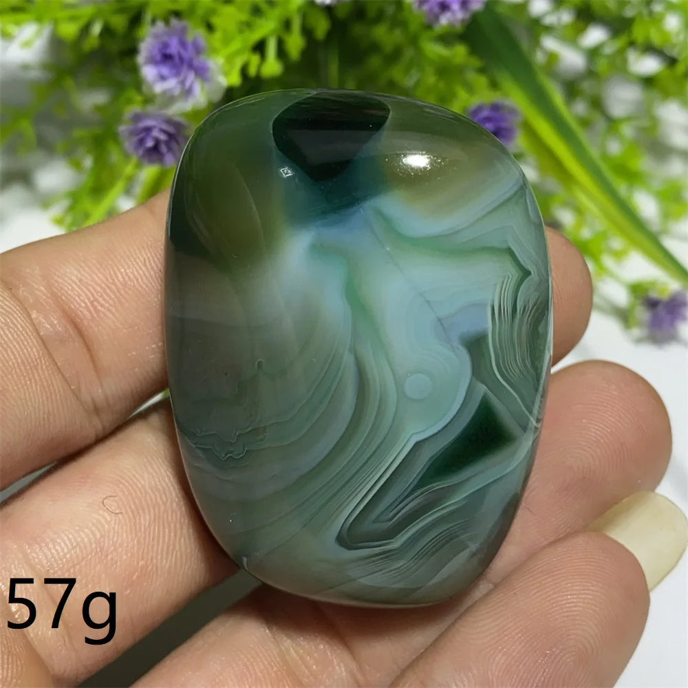 Green Agate Natural Irregular Playthings Small  Stone Healing Crystals Quartz Mineral Craft Decor Accessories Gift