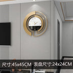 Nordic Light Luxury Metal Wall Clock Fashion Design Large Home Decoration Pendant Clock Hotel Living Room Wall Hanging Clock