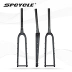Spcycle 2024 New Carbon Gravel Fork Max Tire 700x55C or 29x2.1'' Tapered Disc Brake MTB Gravel Bicyel Rigid Forks