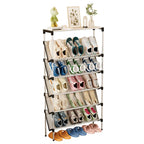New simple multi-layer inclined dustproof shoe rack. Space saving home door step shoe cabinet, easy to assemble
