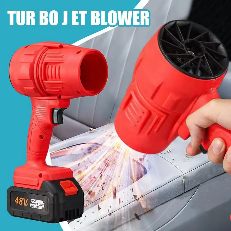 Cordless Air Blower Powerful Jet Fan Mini Turbo Fan Thrust Violent Leafs Duster Handheld Power 200 Mph Spray Dry Blower Fan