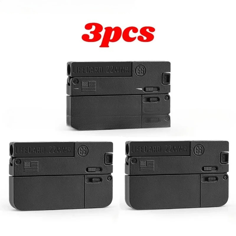 1-3pcs 2.0 Upgraded Lifecard Alloy Folding Gun Toy Soft Bullet Blaster Shooting Model Pistol For Adults Kids Christmas Gifts