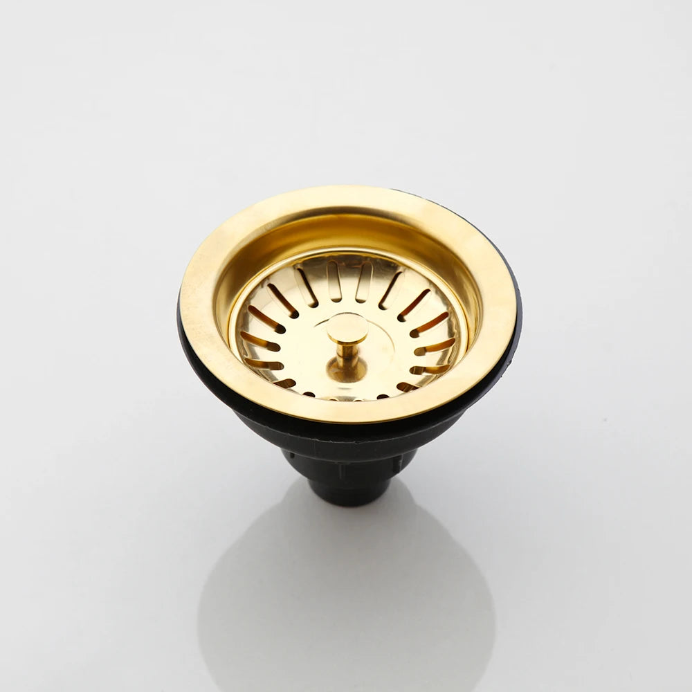 KEMAIDI Kitchen Sink Drain Strainer Stainless Steel Pop Up Sink Stopper Anti-Clogging Sink Food Catcher Basket Odor Filter Sink