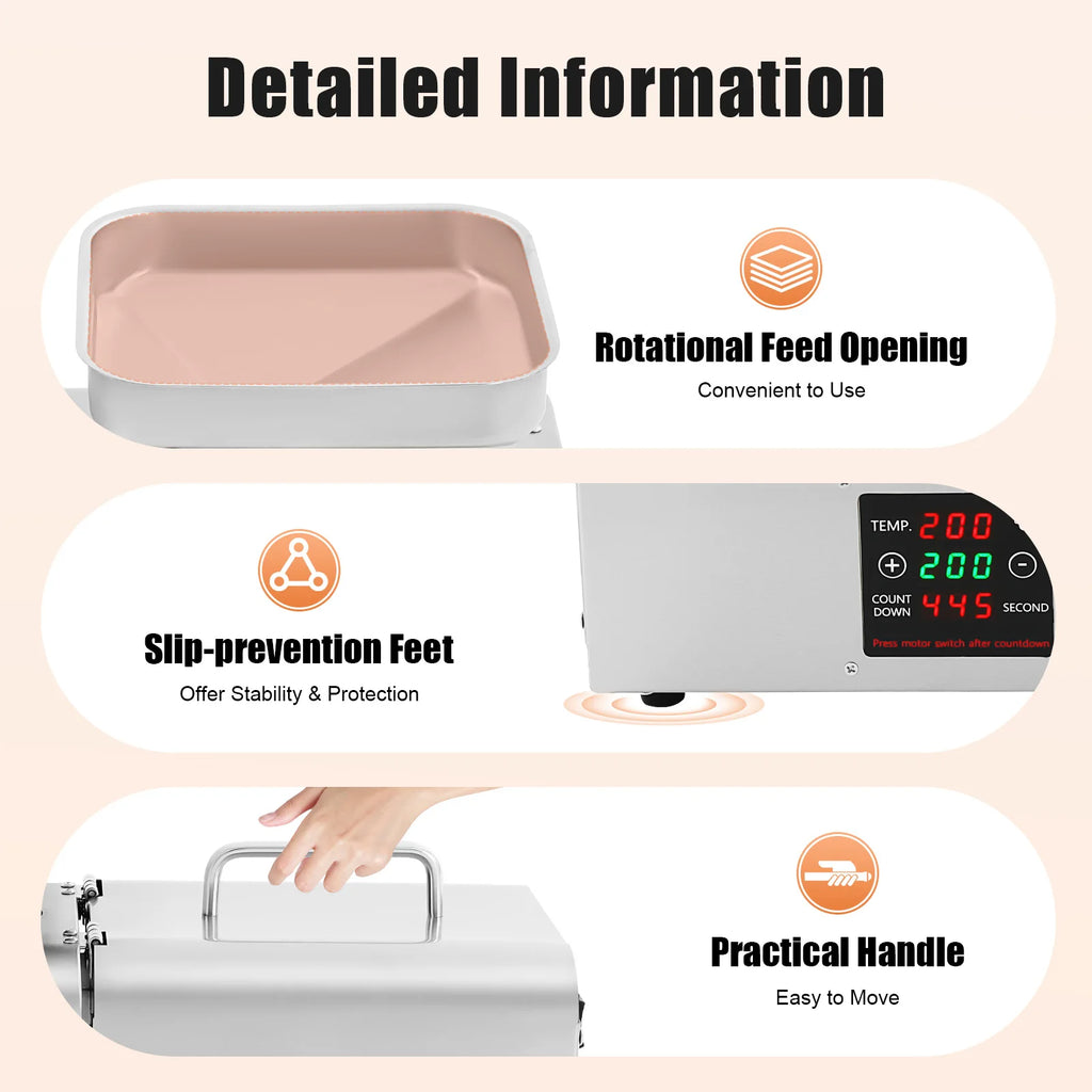 Home Automatic Oil Press Machine Commercial Nuts Seeds Oil Presser Oil Extractor Digital Temperature Control