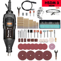 180W Power Electric Mini Drill Engraver Rotary Tool Polishing Grinder Variable Speed Dremel Engraving Pen with Accessories