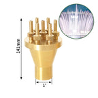 1/2" 3/4" 1" Brass Swimming Pool Decorative Fountain Nozzles Head for Outdoor Music Water Fountain Waterfall Garden Decoration