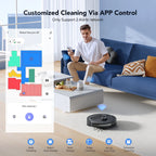 Lubluelu L20 5500Pa Robot Vacuum and Mop, 3 in 1 Robotic Vacuum Cleaner,  Smart Mapping, 30 No-go Zones, for Carpet Pet Hair