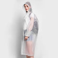 Poncho Reusable Waterproof EVA Women Rain Cape Raincoat Men Hooded Poncho For Outdoor Tourist Backpack Bicycle Riding Hiking