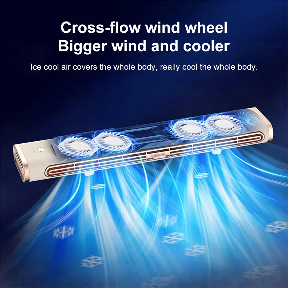 Bladeless Fan Adjustable Vents Air Condition Fan 3 Speed Quiet Desktop