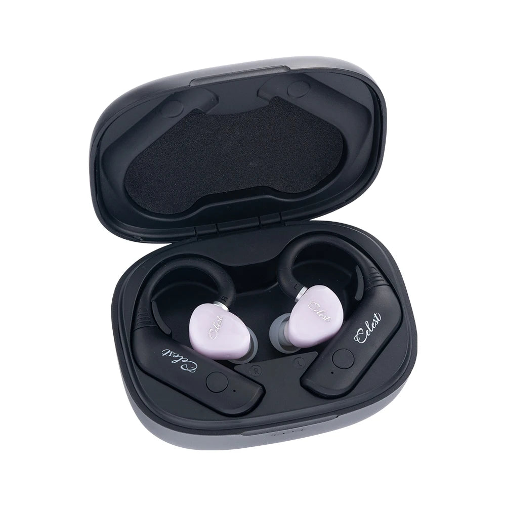 Celest T1 Ear Hook With Wyvern Black Qing Rue Earphone V5.3 Bluetooth Headphones Waterproof Headset Cable Hifi Music IEMs