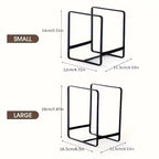 Stainless Steel Kitchen Cabinet and Storage Shelf Vertical Cookings Utensil Holder Organizer Plates Bowls Cups Home Accessories