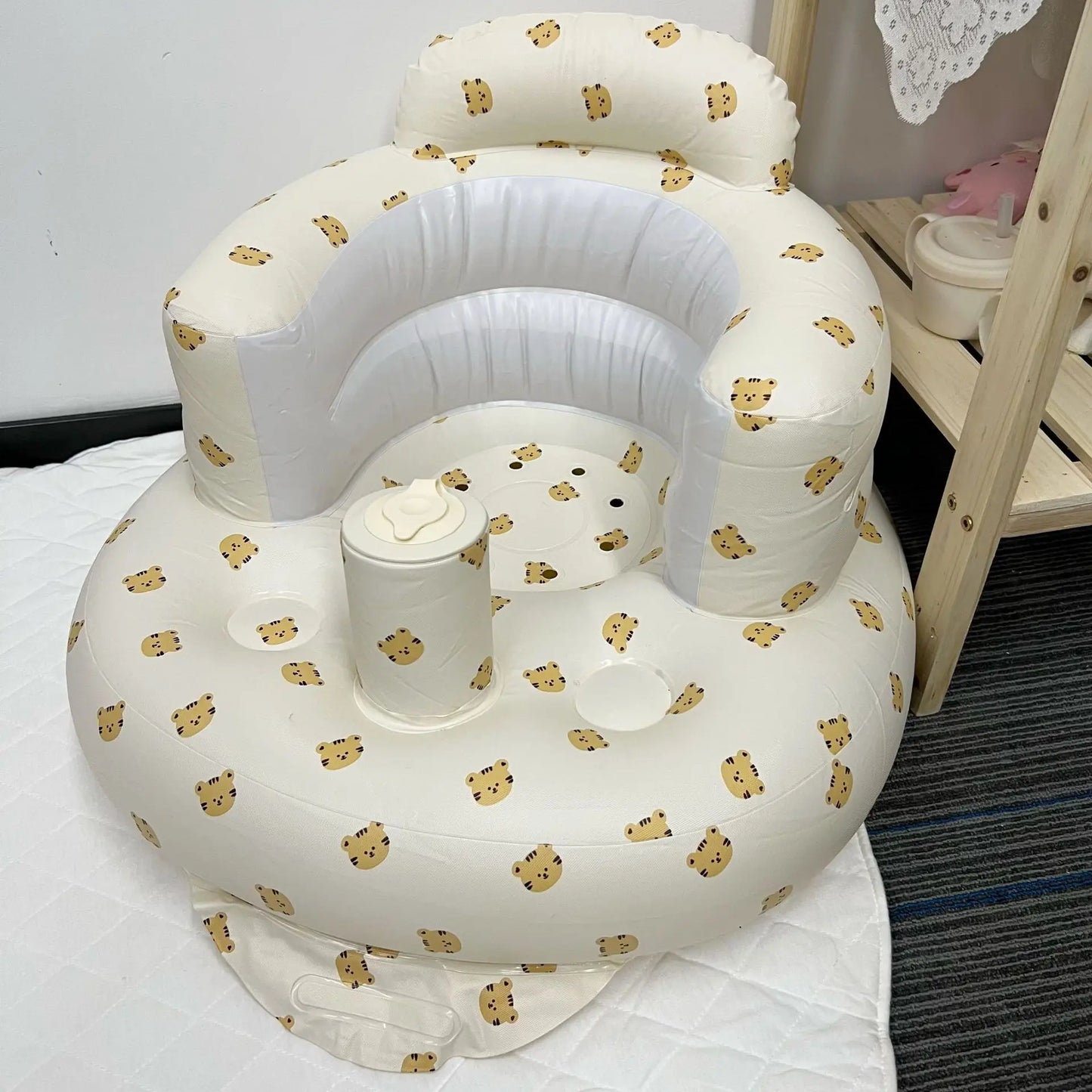 Foldable Baby Inflatable Learning Seat & Bath Basin