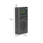 Portable Mini Radio FM/AM Digital Tuning Radio Receiver Music Player Radios Durable Small Radio