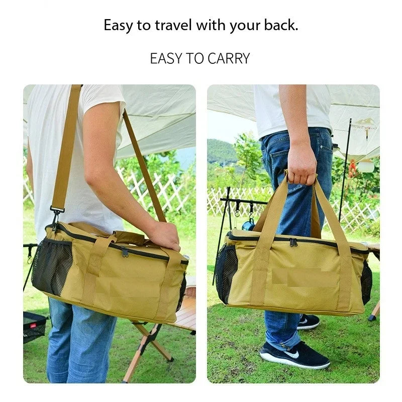 Outdoor Cookware Set - Pot, Gas Canister, Anti-Collision Picnic Bag, Storage Bag, Camping Tableware Bag, Large Ca