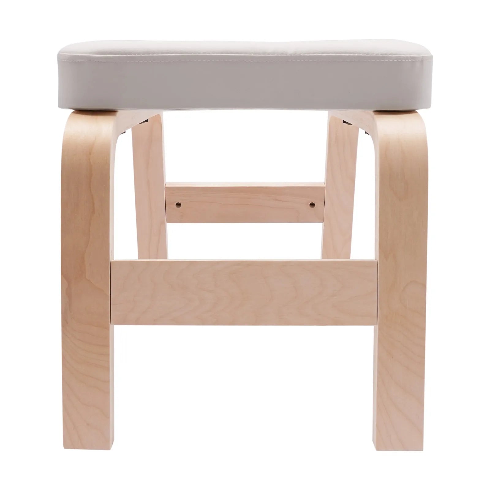White/Black Yoga Headstand Bench, Modern Yoga Training Stool Fitness Equipment with 200kg Load-Bearing