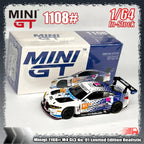 In Stock Minigt 1108# 1:64 M4 Gt3 No. 91 Limited Edition Realistic Alloy Miniaturized Die-Cast Car Model Custom Children'S Gifts