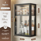 Japanese Acrylic Bathroom Cabinet Wall-mounted Mirror Box Transparent Bathroom Cabinets with Storage Rack Bathroom Furniture