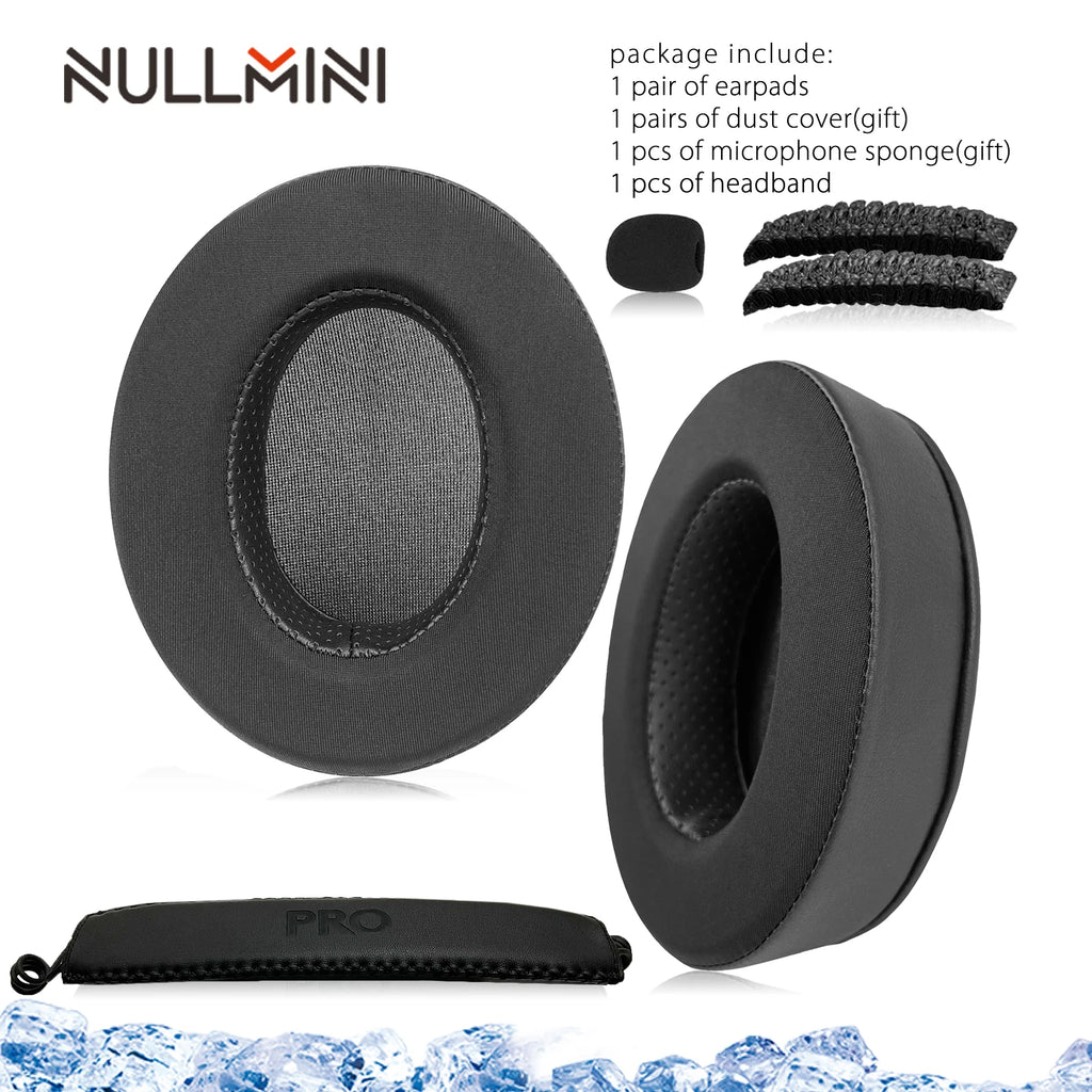 NullMini Replacement Earpads For Logitech G Pro X Headphone Cooling Gel Earmuffs Ear Cover Headband HeadBeam