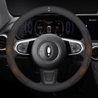 For Great Wall ORA iQ Good Cat GT Funky Cat Ballet Cat EV Flash Cat Carbon fiber Suede Car Steering Wheel Cover Auto Accessories