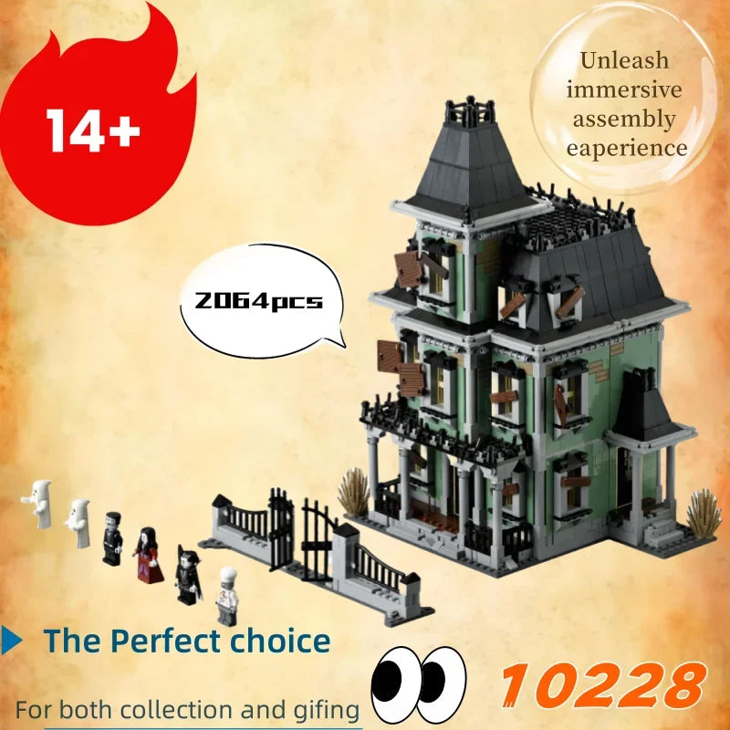 IN stock Monster Fighter Movie Series Ghost House DIY10228 Birthday Christmas Gift for Children