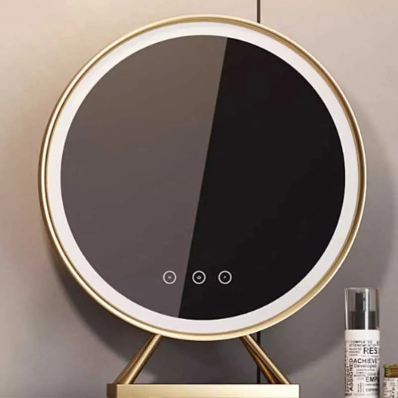 Cabinet Storage Luxury Vanity Table Modern Nordic Vanity Desk Light Mirror Dressers Drawers Make Up Tocador Maquillaje Furniture