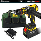 Brushless Electric Drill Cordless Screwdriver 13MM Chuck Impact Drill Wireless With Li-ion Battery Power Tool for Ice Fishing