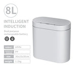 7L Trash Can Smart Sensor Automatic Household Electronic Kitchen Trash Bin Toilet Waterproof Narrow Seam Sensor Bin Trash Can