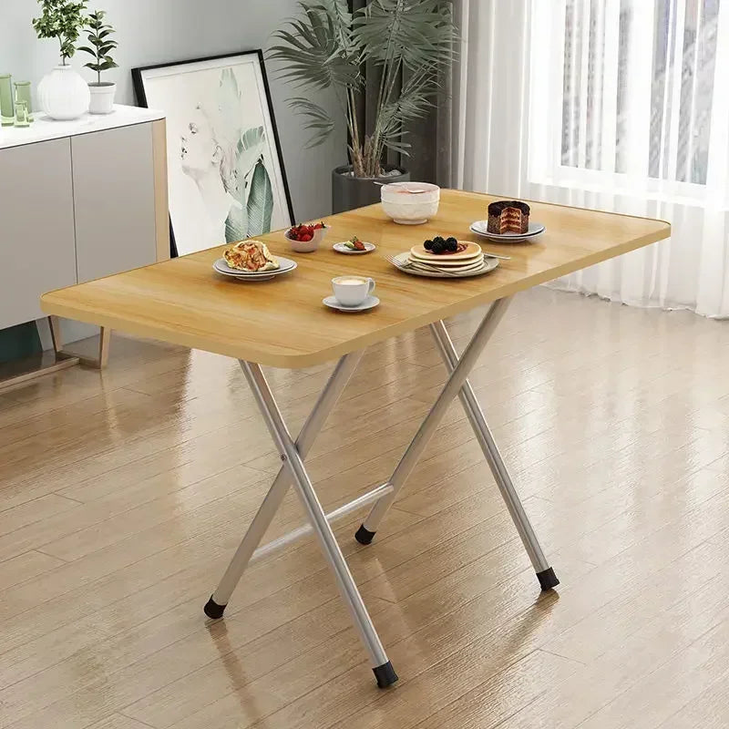 Furniture Simple Household Small Apartment Folding Table Eating Table Student Study Dormitory Portable Parallel Bars Ground Mark