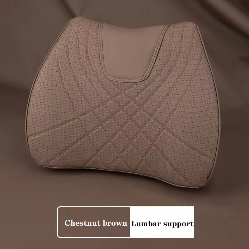 Car headrest for Mercedes-Benz C W205 GLC X254 E Class W214 Nappa leather headrest neck and waist support advanced material