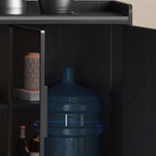 Kitchen Shelf Cabinets Living Room Storage Display Black Closets Cabinet Buffet Cupboard Mueble Recibidor De Entrada Decor