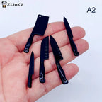 ▶1 Set Doll House Mini Kitchen Knife Cooking Utensils Model for Dollhouse Kitchen Furniture Decoration Accessories Toy