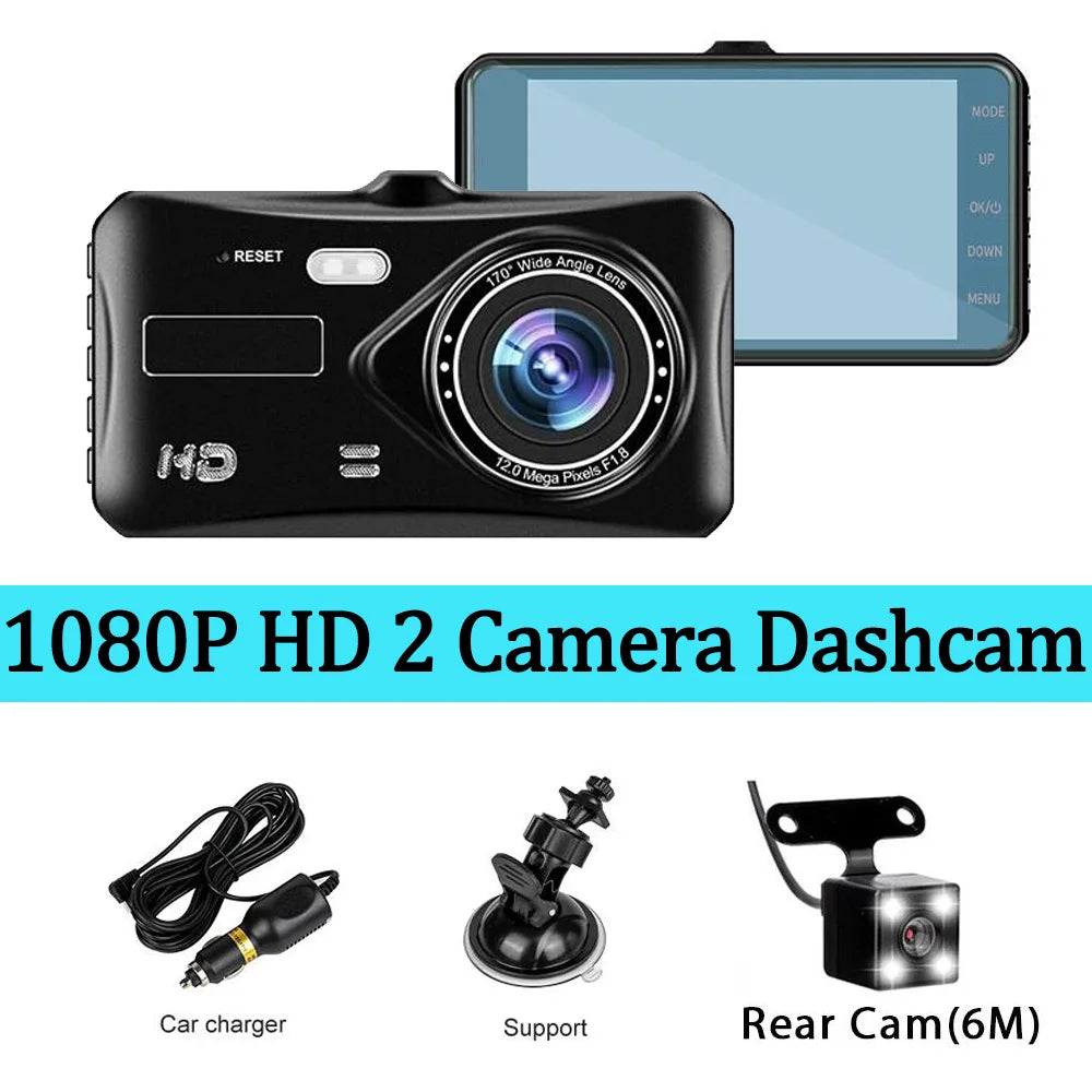 1080P Dual Dash Cam for Cars