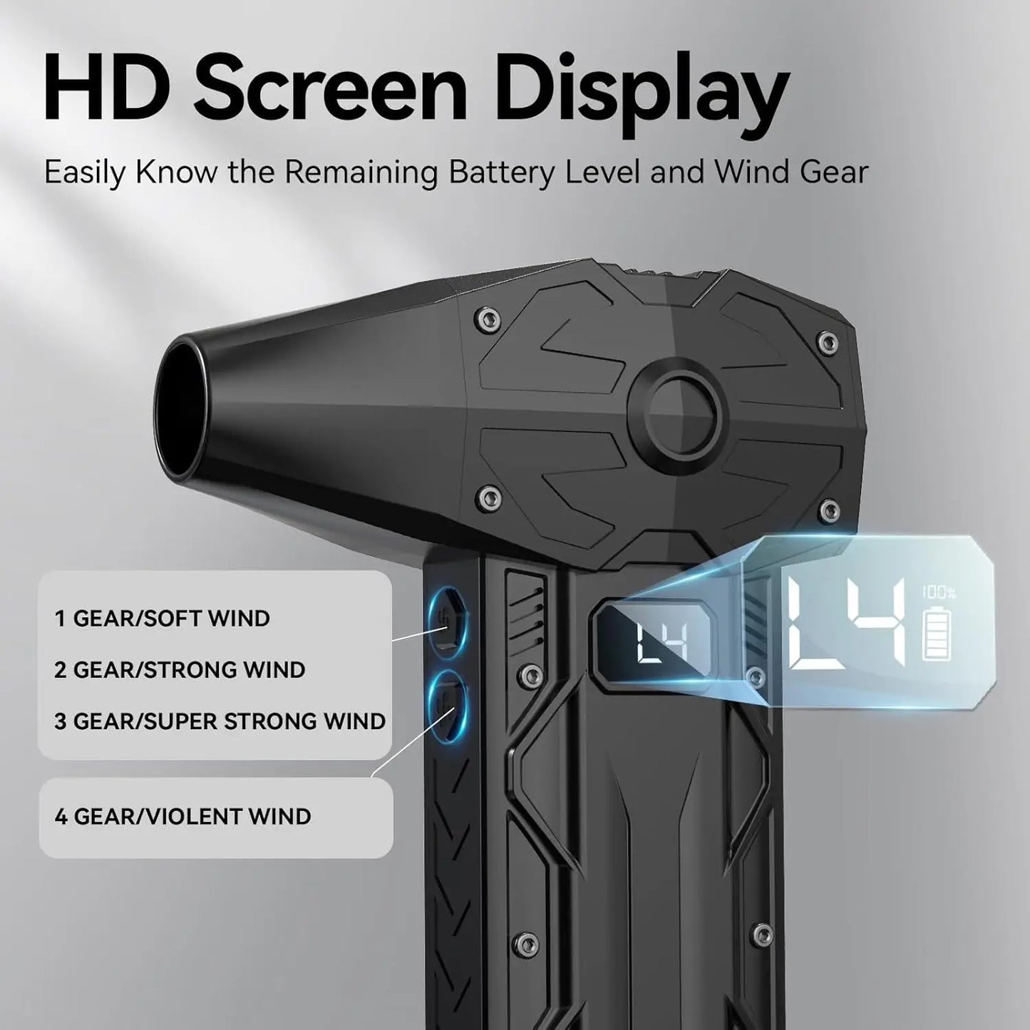 Mini Handheld Turbo Jet Fan 990000RPM Powerful Compressed air Duster for Car Dryer/PC/Home-Industrial Duct Blower Air blow gun