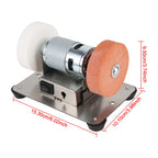 Micro Coarse and Fine Polishing Grinder Motor Double Grinder MachineArtifact Table Mini Electric Grinding Wheel Grindig Stone