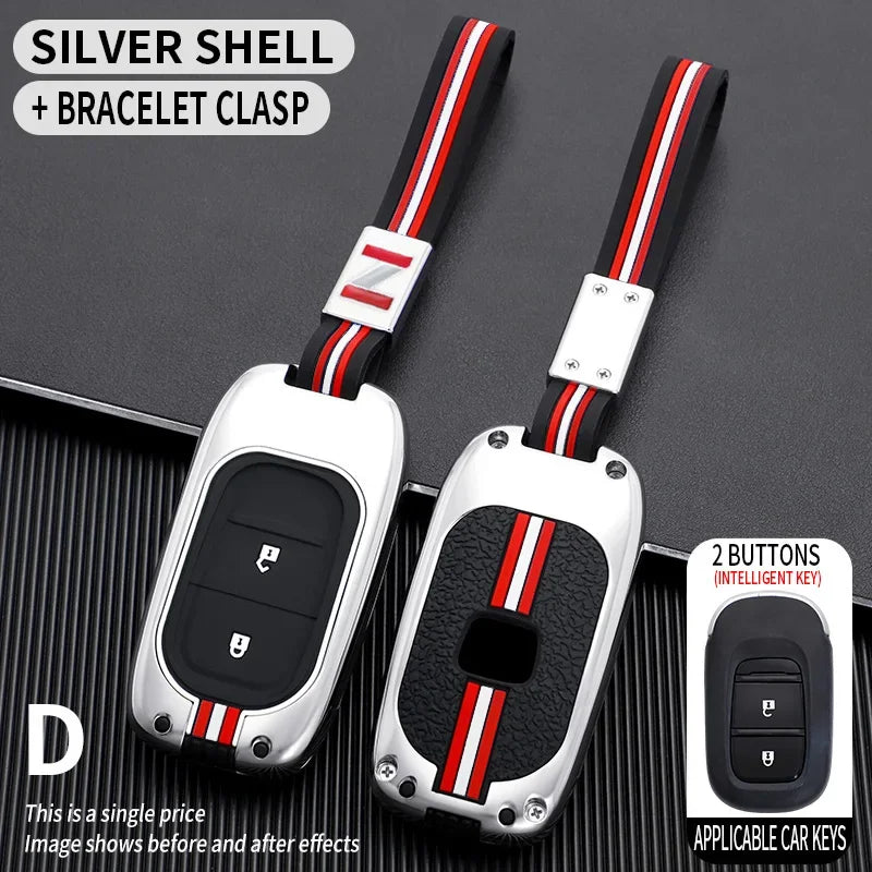 for Honda CR-V Civic Accord HR-V CR-V CRV HRV Fit City Odyssey XRV Hrv Metal Car Key Cover Fob Case Shell 2023 2024