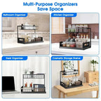 Kitchen Storage Magic Tool！Double-layer Pull-out Basket Under Sink，Easily Transform Unusable Space，Expand Storage Capacity by Do