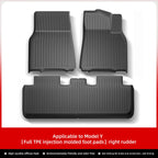 LUCKEASY For Tesla Model Y Floor Mat TPE Waterproof Wear-resistant Protective Mat Model 3 Foot Pad Car Interior Accessories