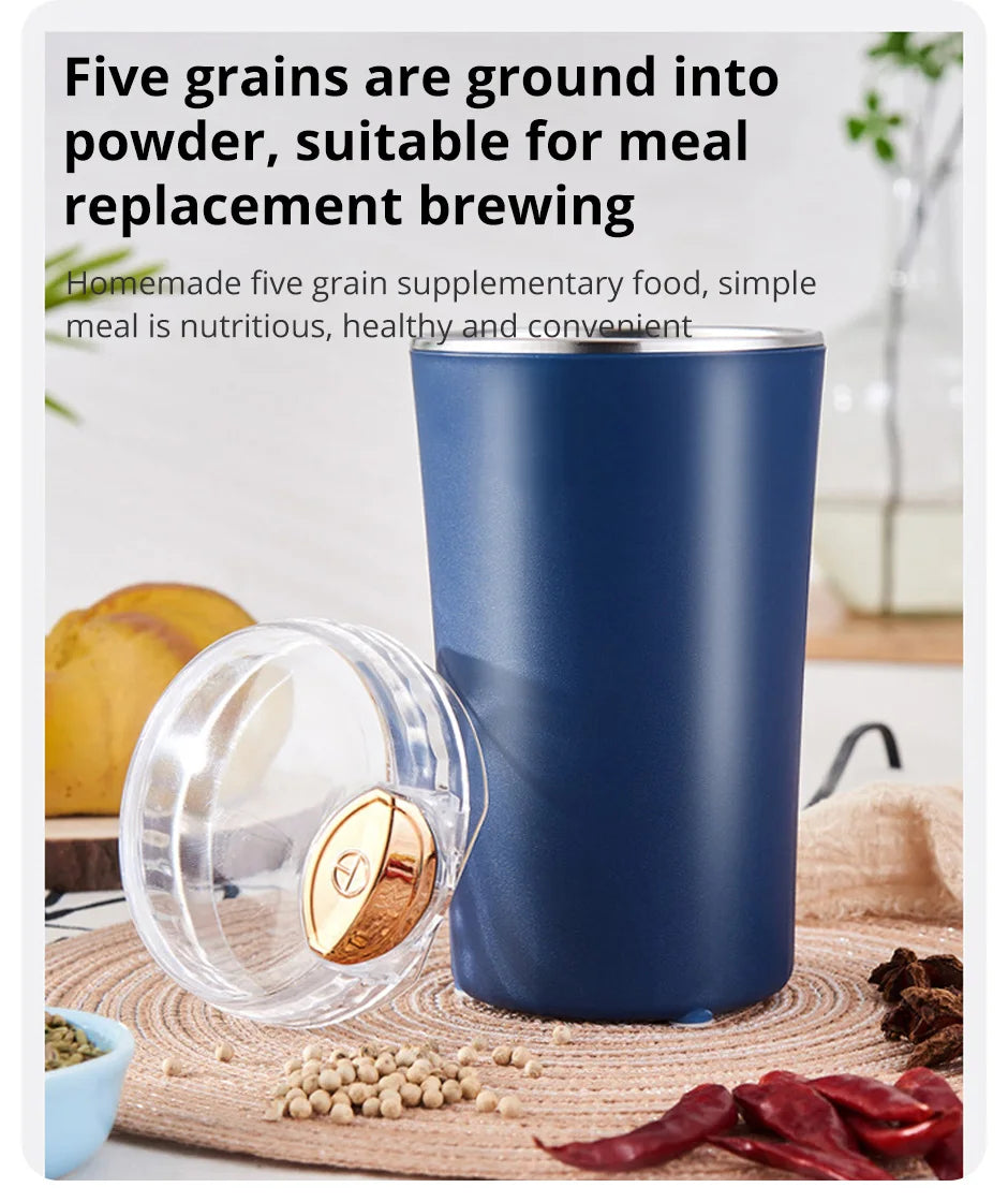 Small Electric Grinding Machine Grain Grinder Coffee Grinder Stainless Steel Nuts Beans Grains Mill Herbs for kitchen