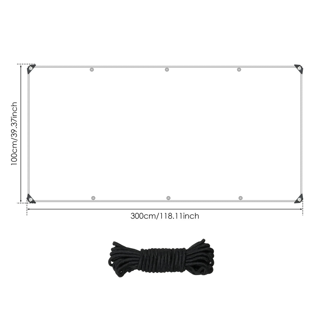 Chicken Coop Cover Transparent Tarpaulin Outdoor Garden Waterproof Run Tarp with Rope Reinforced Edges Chicken Coop Porch Canopy