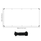 Chicken Coop Cover Transparent Tarpaulin Outdoor Garden Waterproof Run Tarp with Rope Reinforced Edges Chicken Coop Porch Canopy