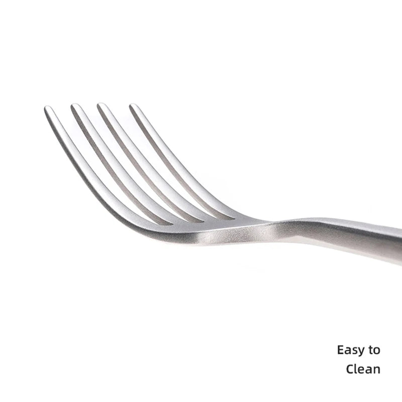 Keith Titanium Portable Spoon Fork Knife Steak Western Flatware Kitchen Christmas Party Supplies Dinnerware Travel Cutlery Set
