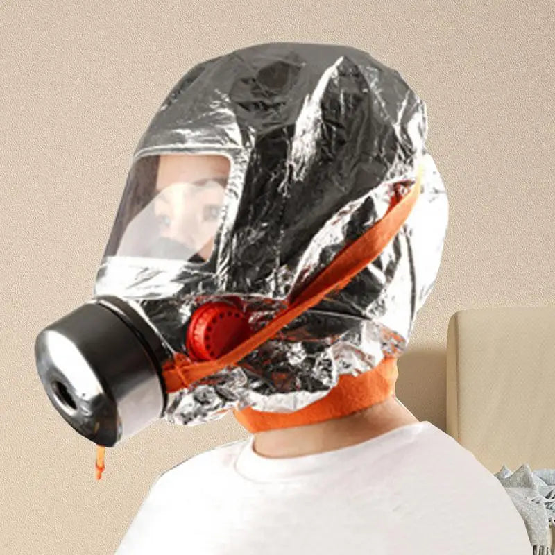 Full Face Respirator Cover For Fire Full Face Cover With Filter Anti-Fog Nose Shield With Filter Reusable Escape Breath