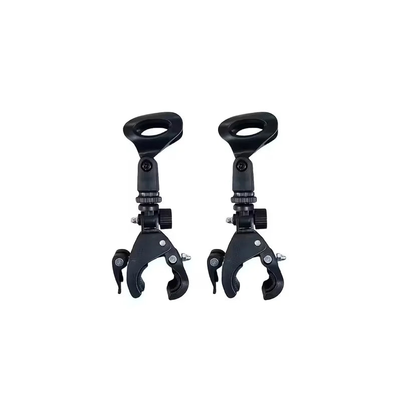2/4pcs Microphone Crab Clamp Mount for Mic Stand&Drum Rim, Adjustment 5/8 to 3/8 Thread Mic Clip, Drum Mic Clip Holder