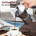 Moka Pot Italian Coffee Machine Espresso Aluminum Geyser Coffee Maker Kettle Latte Stove Classic Coffee Barista Accessories