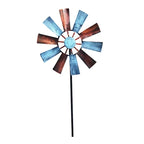 Wind Spinner Decorative Lawn Ornament Wind Mill Wind Sculpture Metal Windmill for Lawn Yard Outdoor Patio Decor Garden Windmill