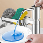 Kitchen Sink Soap Dispenser Sink Soap Dispenser With Tray Hook Extension Tube Detergent Countertop Dishwashing Liquid Soap Dispe