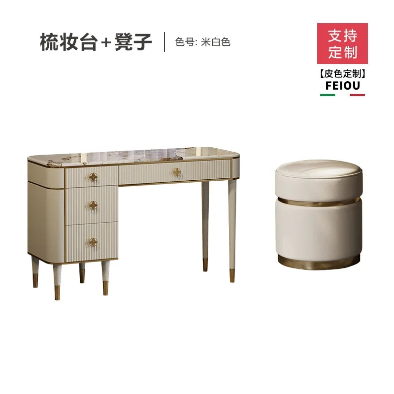 Dresser Bedroom Modern Minimalist Marble Integrated Makeup Table