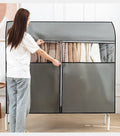 Non-woven Fabric Garment Rack Cover Dustproof Clothes Garment Rack Cover Bags Durable Zipper/Clothing Protector Wardrobe Closet